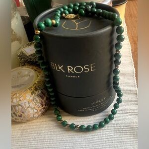 Malachite & Gold Necklace